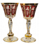 Paneled wine glass - set of 2pcs - Height 19cm/190ml