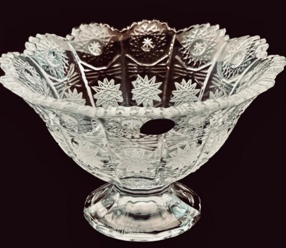 Křišťálová mísa - Výška 8cm