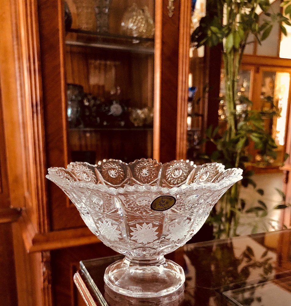 Cut Crystal Bowl - Height 8cm :: Erpet Crystal