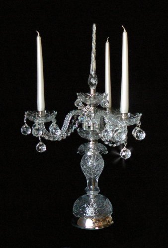 Crystal candleholder 0730-3-RNK
