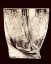 Vasos de whisky de cristal tallado - juego de 6 piezas - Altura 9cm/340ml