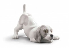 Playful Puppy Figurine