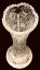 カットクリスタル製花瓶 - 高さ23cm