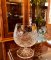 Cut crystal brandy glasses - set of 6pcs - Height 11cm/250ml