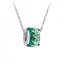 Přívěsek z chirurgické oceli Mirai s českým křišťálem Preciosa, emerald