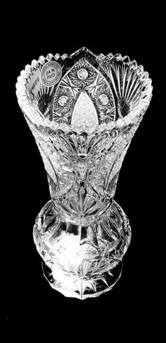 Jarrón de cristal tallado - Altura 20cm