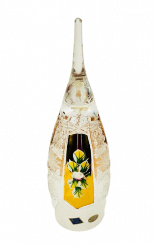 Gold-crystal cut crystal bell - Height 23cm