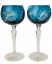 Color-cut crystal wine glasses - set of 2pcs - Height 20cm/190ml