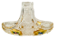 Broušený pozlacený košík - Výška 10cm
