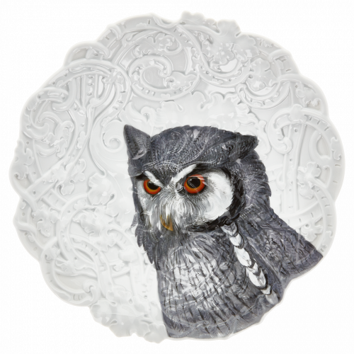 New splendour - Showpiece dish eagle owl