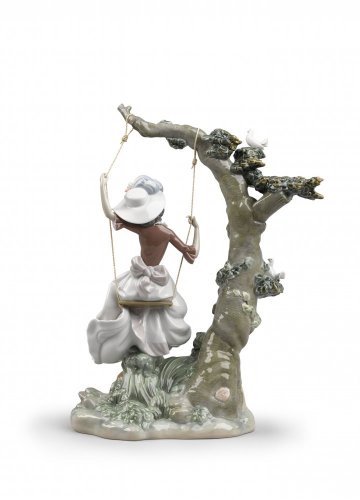 Swinging Woman Figurine