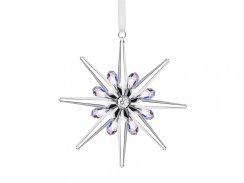 Skleněná ozdoba Vánoční ornament 18 z českého křišťálu Preciosa