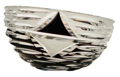 Color-cut crystal bowl - Red - Height 10cm
