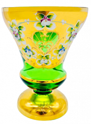 Vase decorated with high enamel - Height 20cm