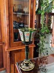 Paneled wine glass - set of 2pcs - Height 17cm/140ml