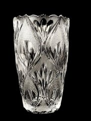 Cut crystal vase - Height 20cm