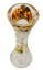 Broušená pozlacená váza - Výška 22cm