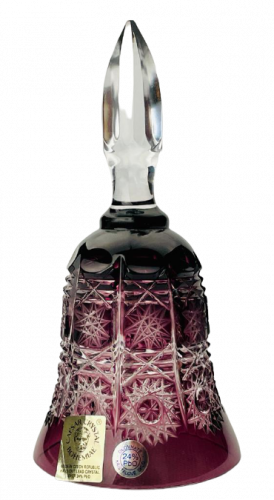 Color-cut crystal bell - Height 13cm