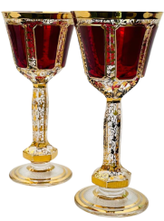 Paneled liqueur glass - set of 2pcs - Height 13cm/50ml