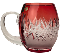 Broušený barevný půllitr - Výška 12cm/500ml