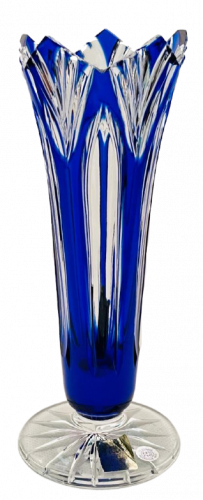 Color-cut crystal vase - Height 17cm