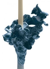 Naturofantastický svícen. Modrý