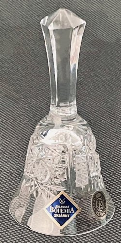Cut crystal bell - Height 9cm