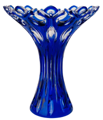 Color-cut crystal vase - Height 30cm