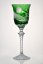 Engraved luxury wine glasses (Green) - set of 2pcs