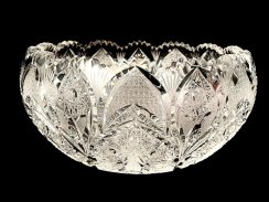 Cuenco de cristal tallado - Altura 9cm / Diámetro 20cm