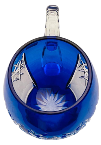 Barevný broušený půllitr - Výška 12cm/500ml