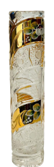 Gold-crystal cut crystal vase - Height 25cm