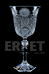 Luxury cut crystal wine glasses - set of 2pcs