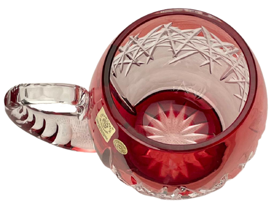 Broušený barevný půllitr - Výška 12cm/500ml