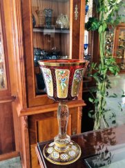 Panneled wine glass - set of 2pcs - Height 20cm/260ml