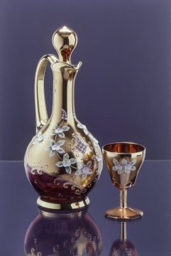 Smaltované sklo - Barva - Amber / Žlutá