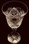 Copas de vino blanco de cristal tallado - juego de 6 piezas - Altura 18cm/220ml