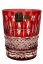 Broušené barevné sklenice na whisky - set 2ks - Výška 9cm/290ml