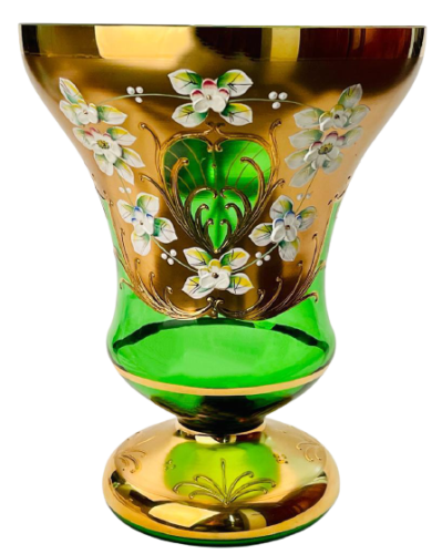 Vase decorated with high enamel - Height 25cm