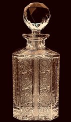 Cut crystal bottle - Height 25cm/800ml