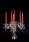 Crystal candleholder 1740-6-PT with Swarovski trimmings