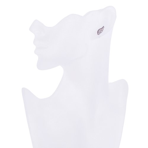 Stříbrné náušnice Angel Wings, andělská křídla s kubickou zirkonií Preciosa
