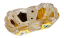 Broušená pozlacená mísa - Výška 3cm
