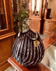 Color-cut crystal vase - Height 14cm