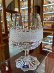 Copas de brandy de cristal tallado de lujo - juego de 2 unidades