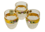 Broušené pozlacené panáky - set 6ks - Výška 6cm/50ml