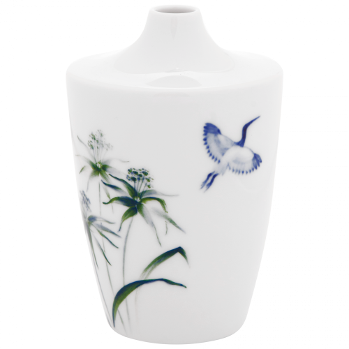 VÁZA Meissen® Cosmopolitan Tráva s modrým ibisem, MALÁ