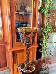 Paneled wine glass - set of 2pcs - Height 20cm/190ml