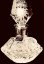 Cut crystal bottle for perfume - Height 14cm