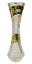 Broušená pozlacená váza - Výška 22cm